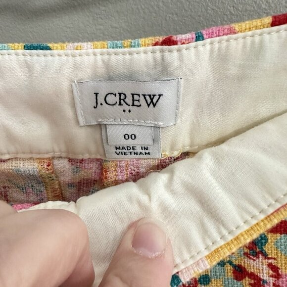 J CREW shorts bermuda walking cotton floral preppy pockets casual spring 00 - Picture 5 of 7